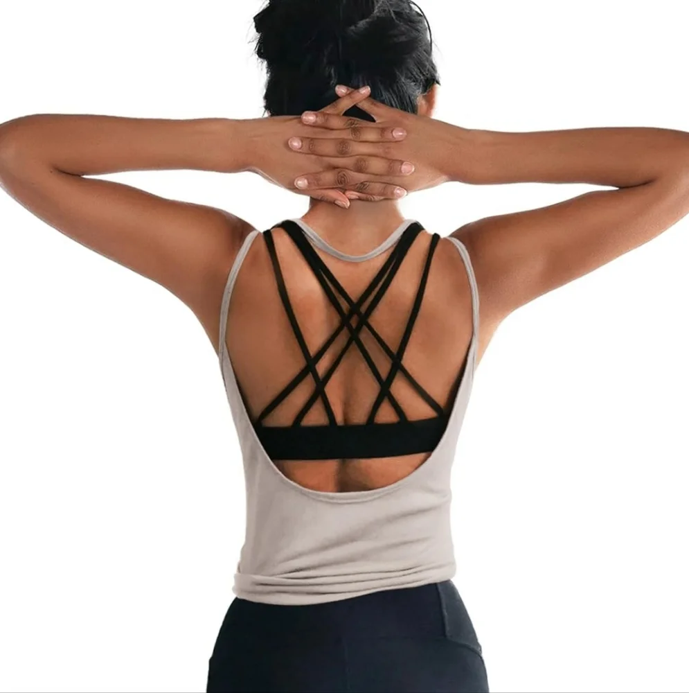 Women's Beige Sleeveless Top - Picture 2 of 10